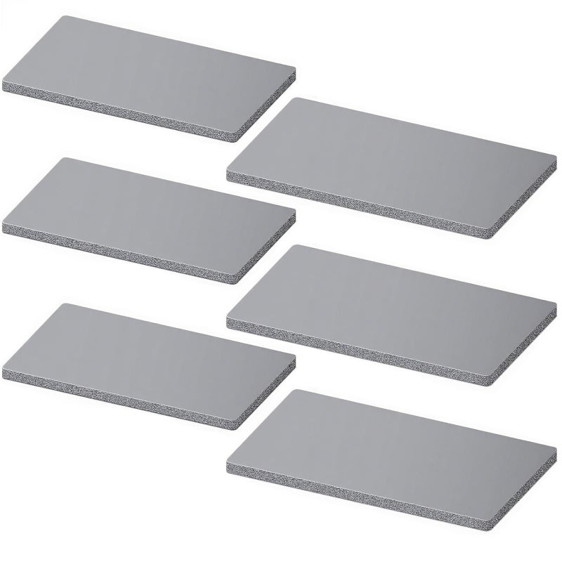 Play as Pro 6 Pack Grey Silicone Hot Press Pads Foam Pressing Pads,7.87"" x 3.35"" and 6.50"" x 2.60"" Heat Accessories Silicone Heat Mat Supplies Hat Press Accessories Up to 428F for DIY, Small Business & Home Use - Image 1